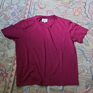 NWOT Sezane Red Short Sleeve Tee